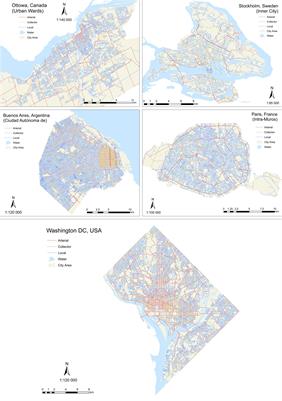 Street Tree Density and Distribution: An International Analysis of Five Capital Cities